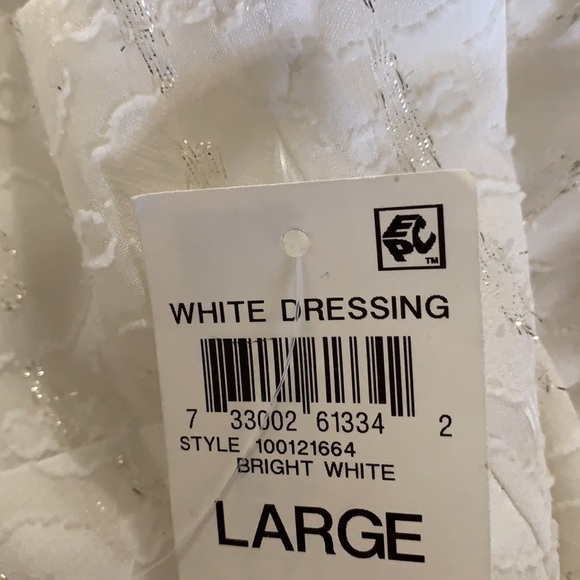 Bar III New With Tags White Flutter Sleeve Mini Dress Size Large - Picture 12 of 14